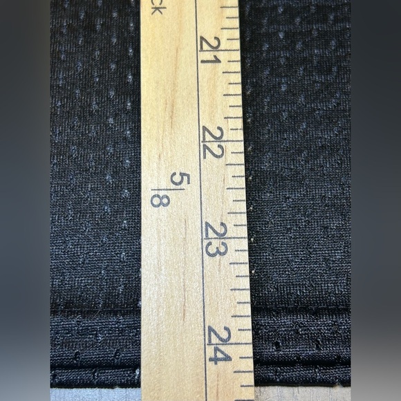 NIKE Football Jersey Boy's L Meshed ‎ Solid Black White Swoosh - Picture 7 of 7